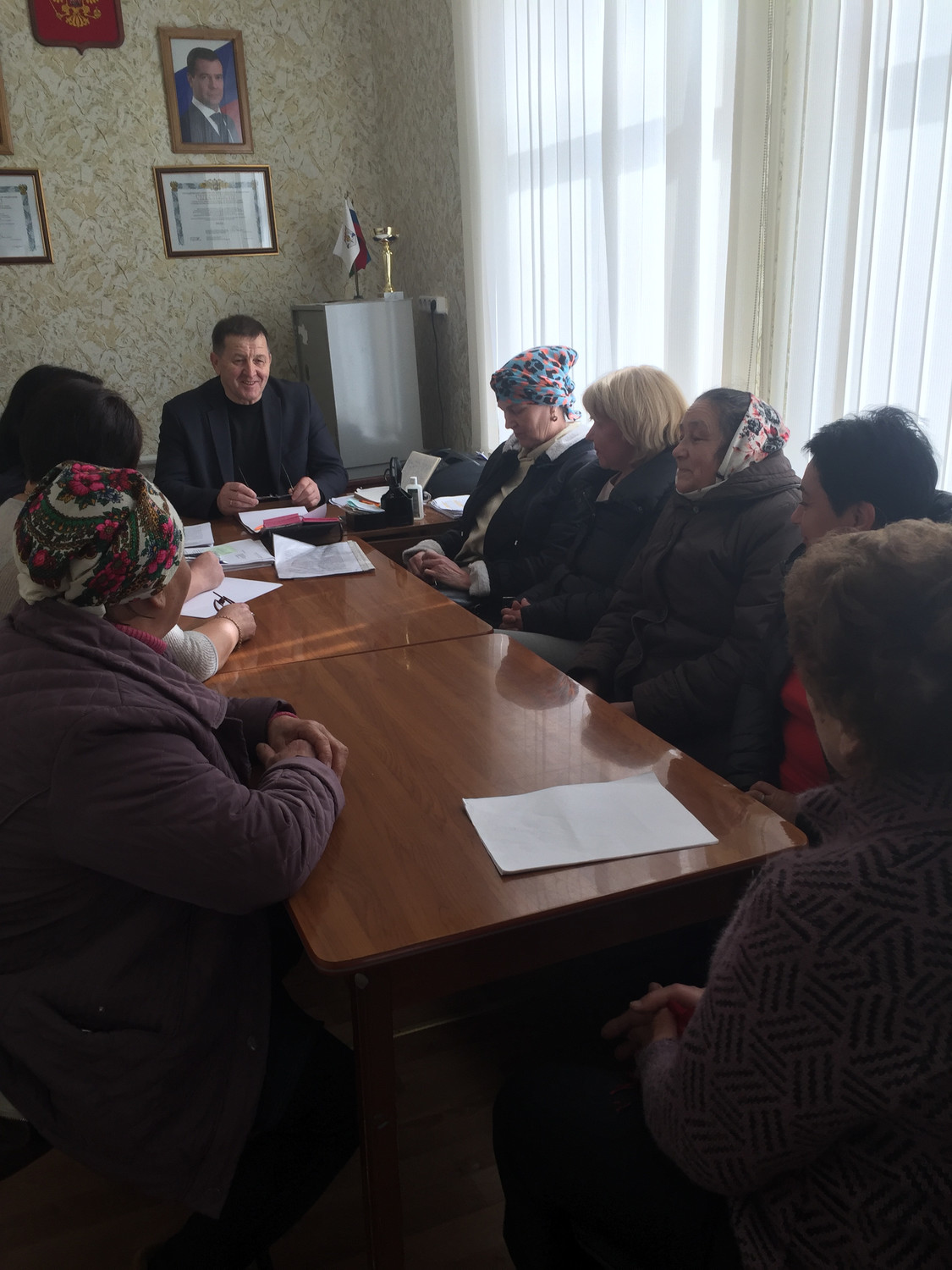 Собрание с квартальными комитетами по наведению санитарного порядка в поселке 